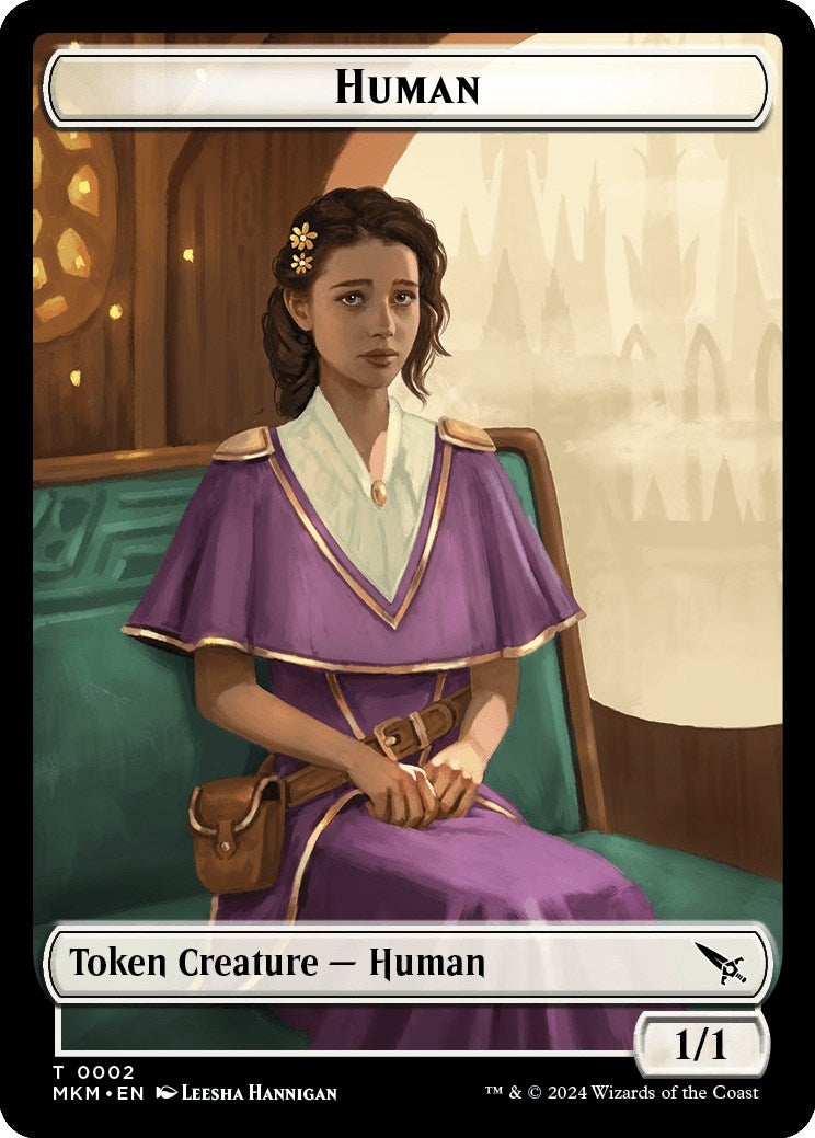 Human Token (0) [MKM] - MTG Single