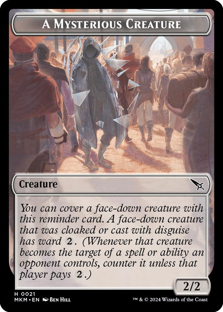 A Mysterious Creature Token (0) [MKM] - MTG Single