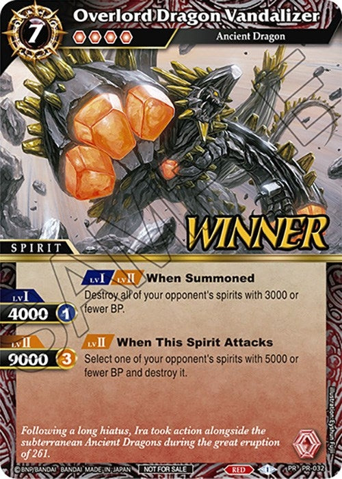 Overlord Dragon Vandalizer (Tournament Pack Vol. 4 -Winner-) (32) [LEP] - Battle Spirits Saga Single