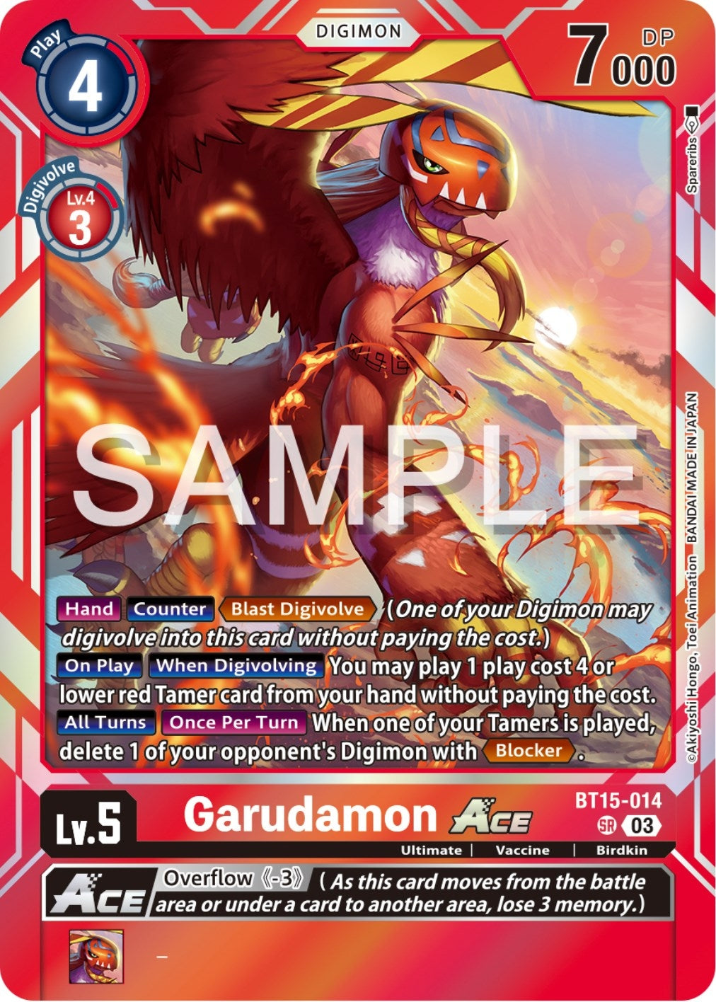 Garudamon ACE (15014) [BT15] - Digimon Card Game Single