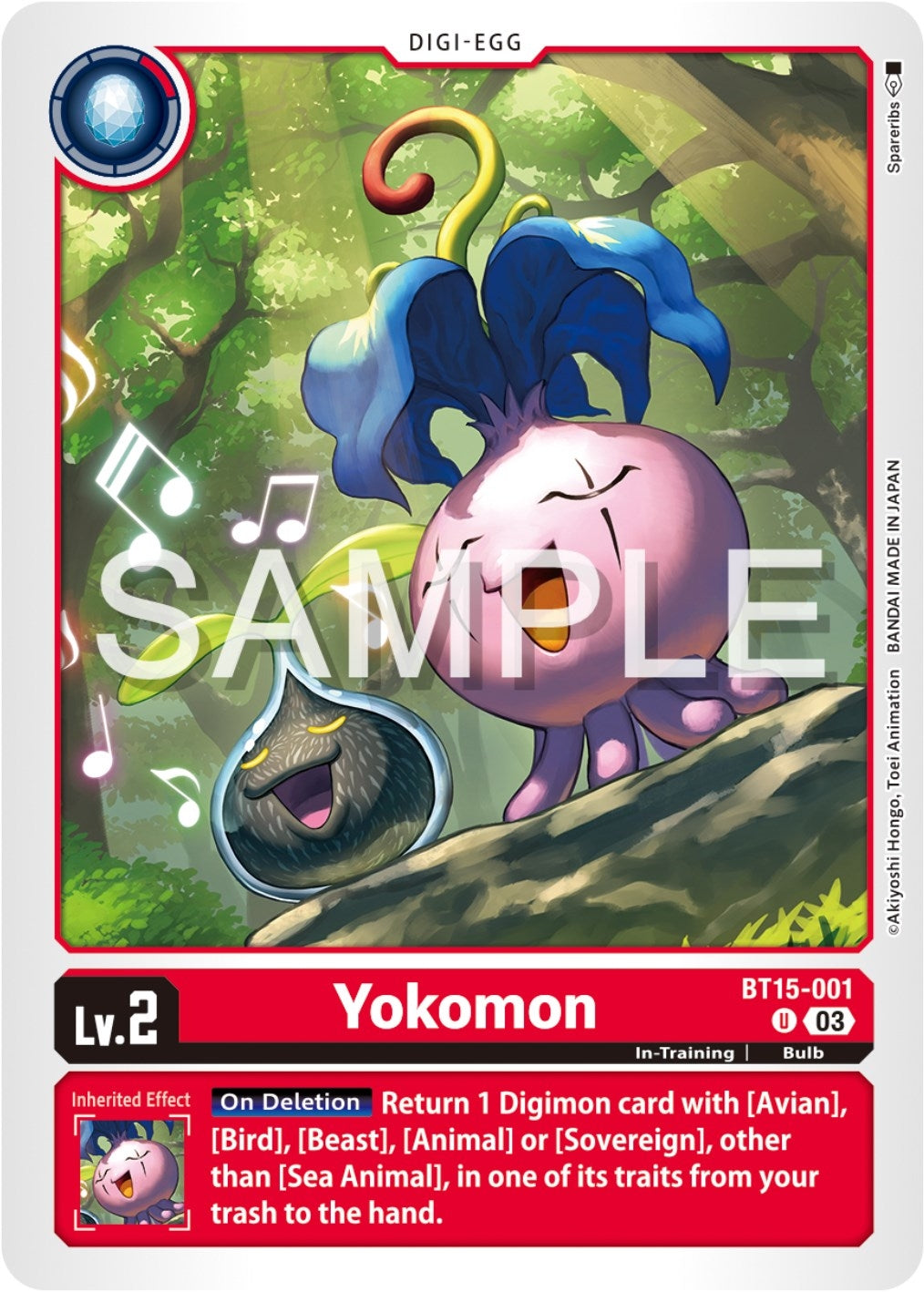 Yokomon (15001) [BT15] - Digimon Card Game Single
