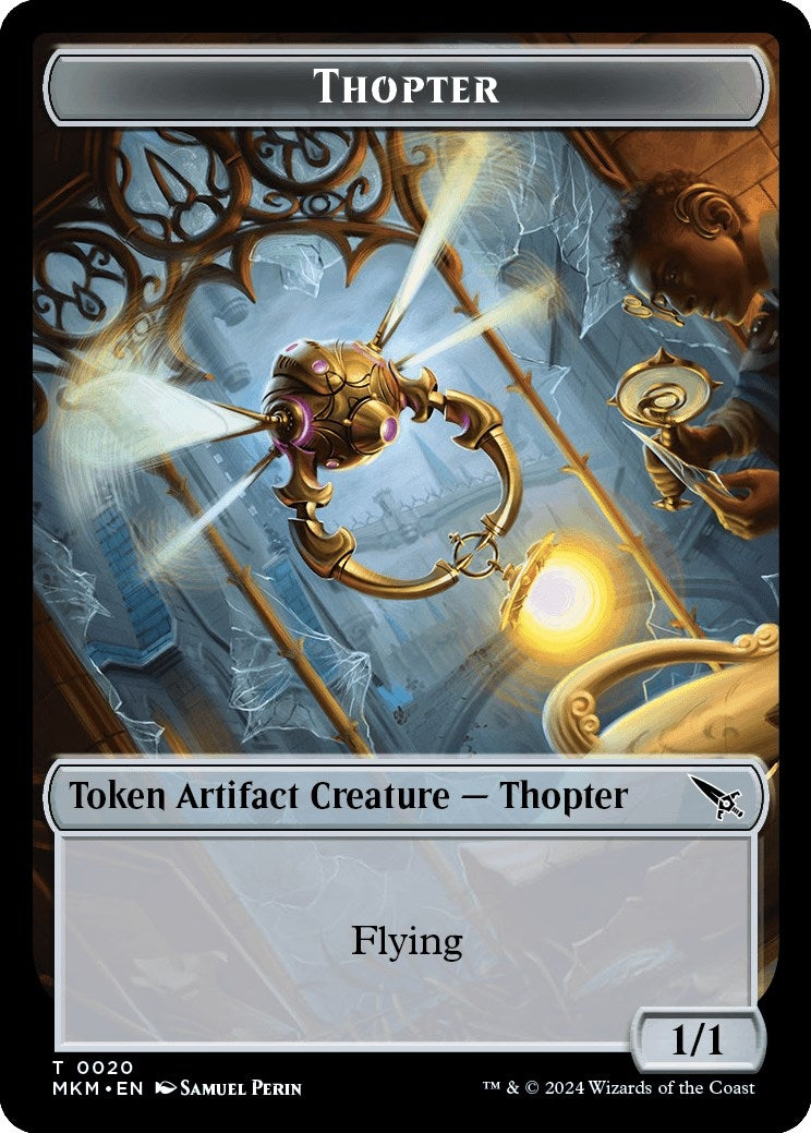 Thopter (0020) // Imp Double-Sided Token (0) [MKM] - MTG Single