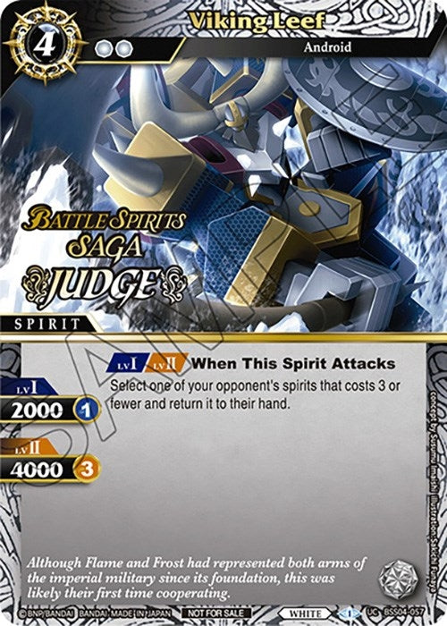 Viking Leef (Judge Pack Vol. 4) (4057) [LEP] - Battle Spirits Saga Single