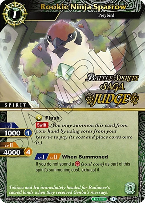 Rookie Ninja Sparrow (Judge Pack Vol. 4) (4070) [LEP] - Battle Spirits Saga Single