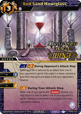 Red Sand Hourglass (Judge Pack Vol. 4) (4107) [LEP] - Battle Spirits Saga Single