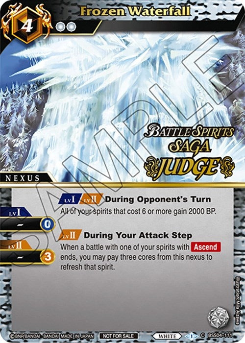 Frozen Waterfall (Judge Pack Vol. 4) (4111) [LEP] - Battle Spirits Saga Single