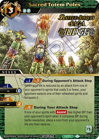 Sacred Totem Poles (Judge Pack Vol. 4) (4113) [LEP] - Battle Spirits Saga Single