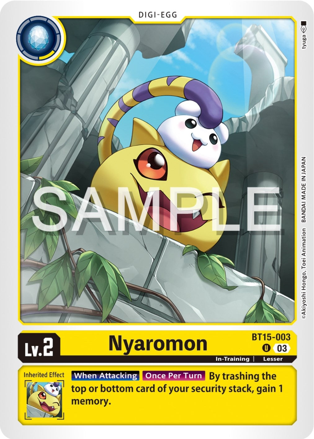 Nyaromon (15003) [BT15] - Digimon Card Game Single