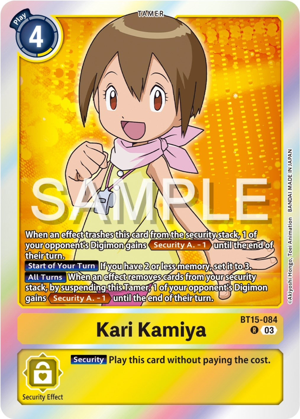 Kari Kamiya (15084) [BT15] - Digimon Card Game Single