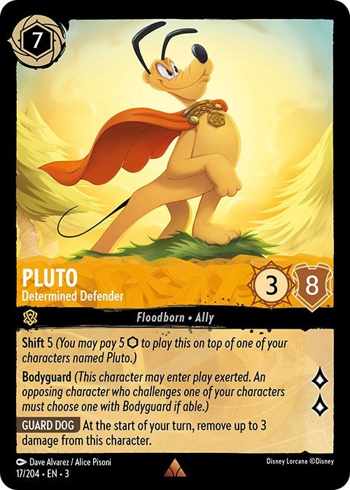 Pluto - Determined Defender (17) (3) - Disney Lorcana Single