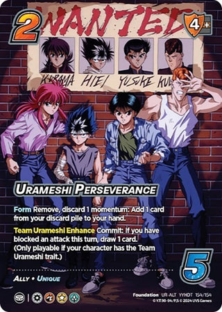 Urameshi Perseverance (Alternate Art) (154) [YDT] - UniVersus Single
