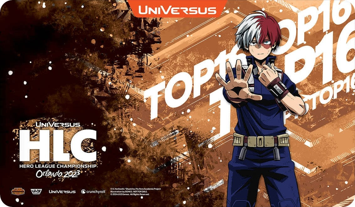 Hero League Championship Finals 2023 - Top 16 Shoto Todoroki Playmat - Playmats Sealed