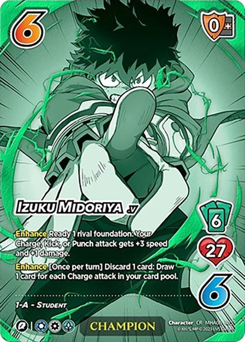 Izuku Midoriya (Hero League Championship 2023 Chrome Rare - Champion) (4) [MHAP] - UniVersus Single