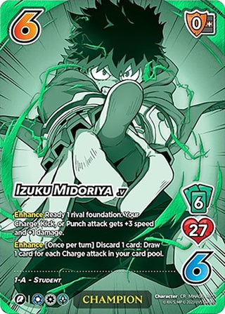 Izuku Midoriya (Hero League Championship 2023 Chrome Rare - Champion) (4) [MHAP] - UniVersus Single