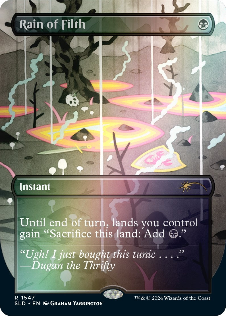 Rain of Filth (Rainbow Foil) (1547) [SLD] - MTG Single