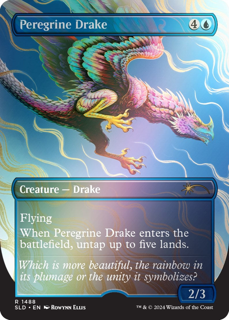 Peregrine Drake (Rainbow Foil) (1488) [SLD] - MTG Single