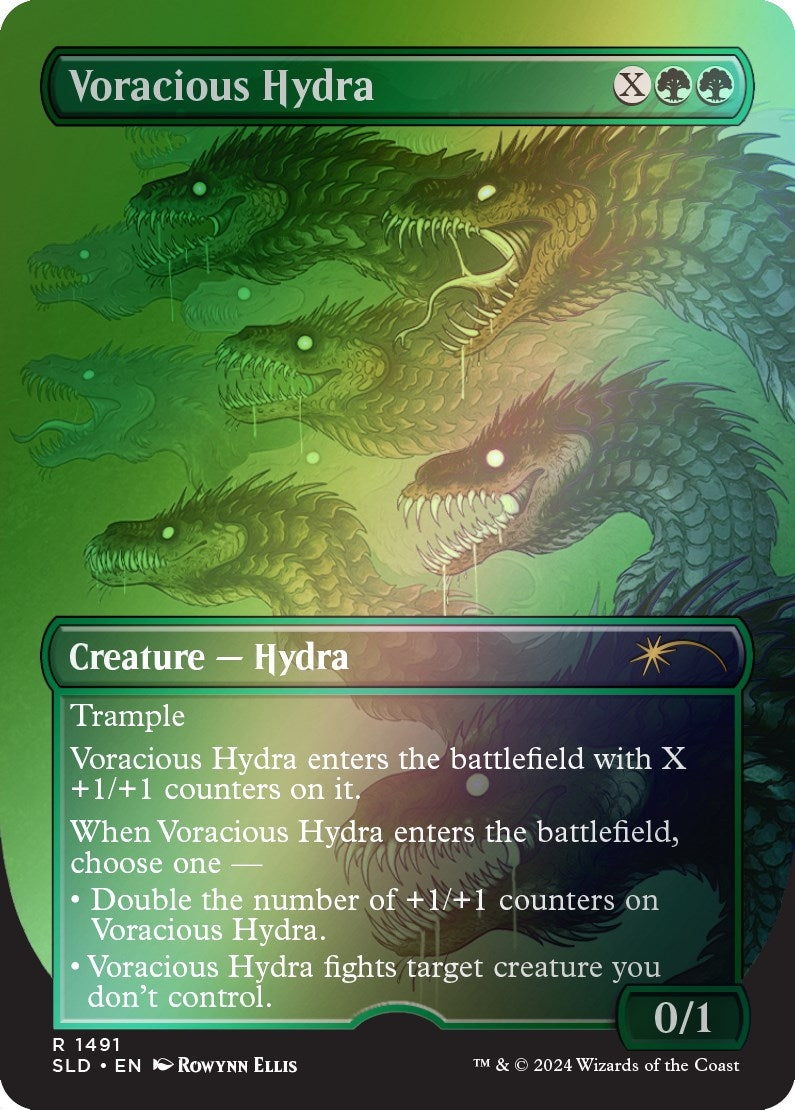 Voracious Hydra (Rainbow Foil) (1491) [SLD] - MTG Single