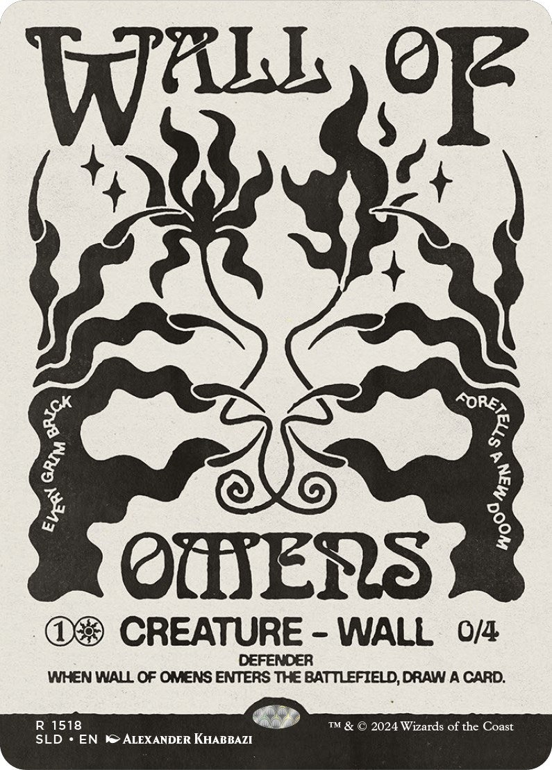 Wall of Omens (1518) [SLD] - MTG Single