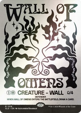 Wall of Omens (Rainbow Foil) (1518) [SLD] - MTG Single