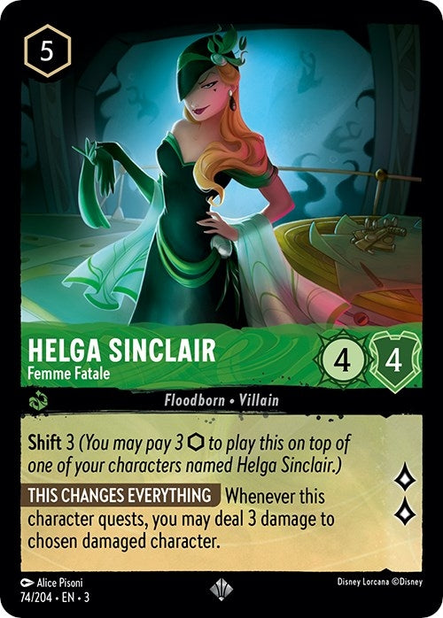 Helga Sinclair - Femme Fatale (74) (3) - Disney Lorcana Single