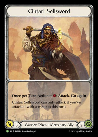Cintari Sellsword - FAB191 (191) [PR] - Flesh and Blood TCG Single