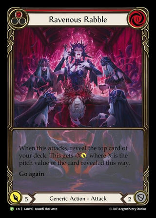 Ravenous Rabble (Red) - FAB190 (190) [PR] - Flesh and Blood TCG Single