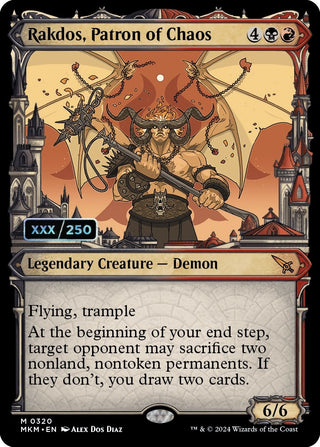 Rakdos Patron of Chaos (Serial Numbered) (320) [MKM] - MTG Single