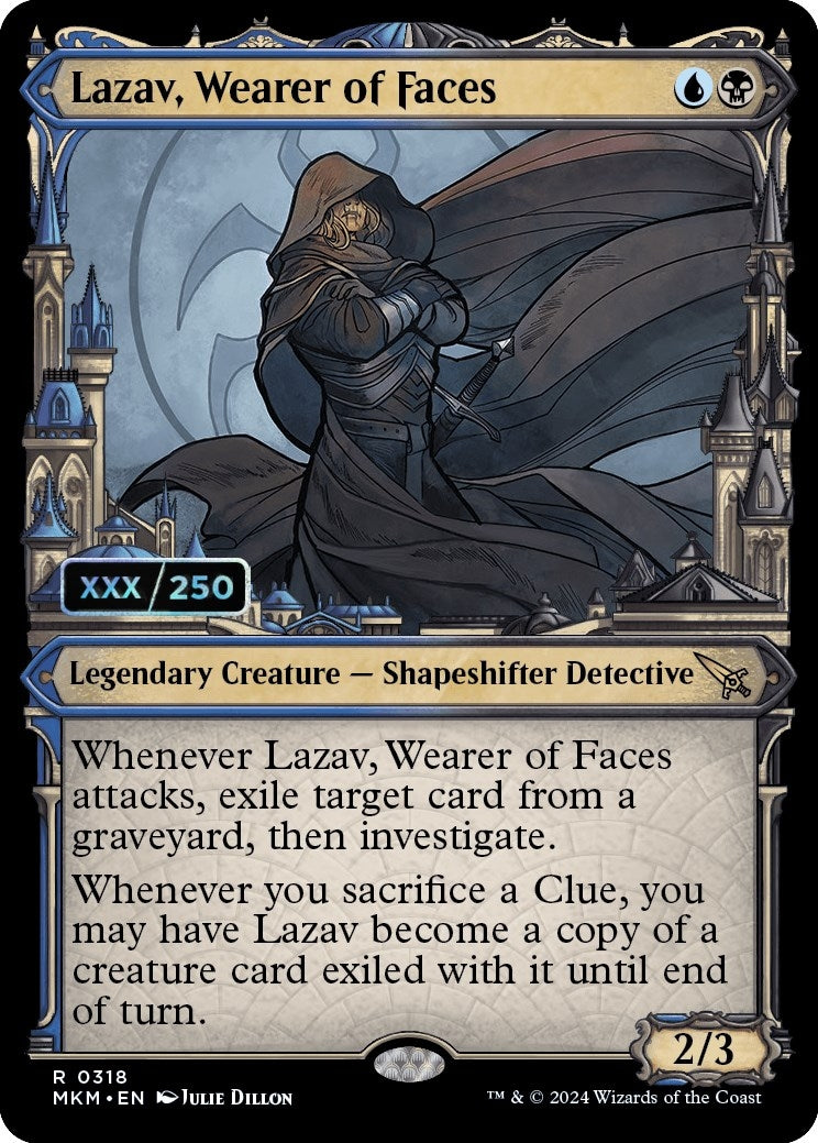 Lazav Wearer of Faces (Serial Numbered) (318) [MKM] - MTG Single