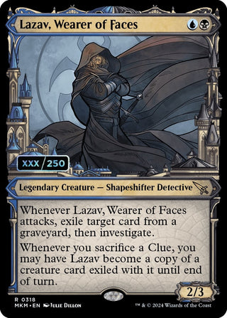 Lazav Wearer of Faces (Serial Numbered) (318) [MKM] - MTG Single