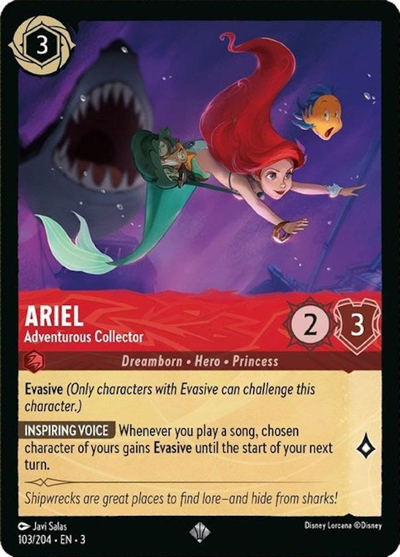 Ariel - Adventurous Collector (103) (3) - Disney Lorcana Single