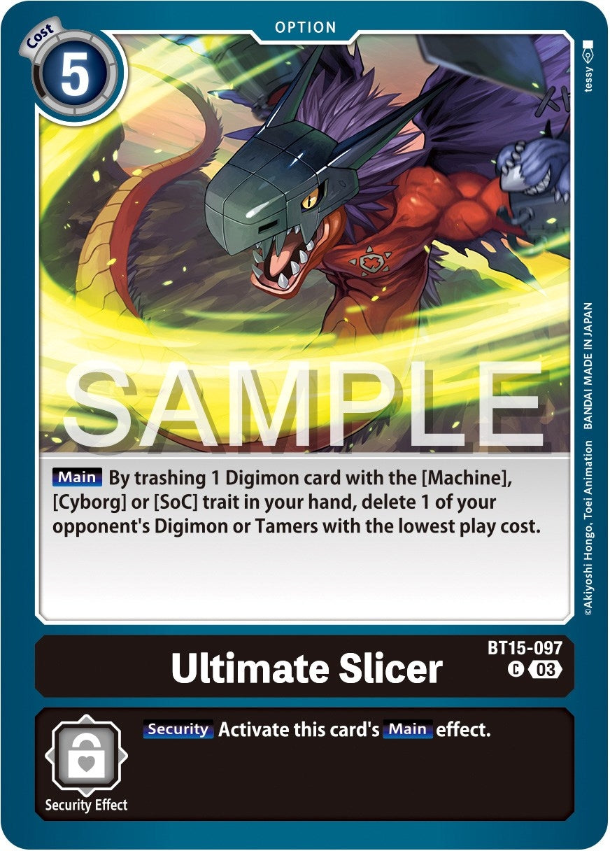 Ultimate Slicer (15097) [BT15] - Digimon Card Game Single