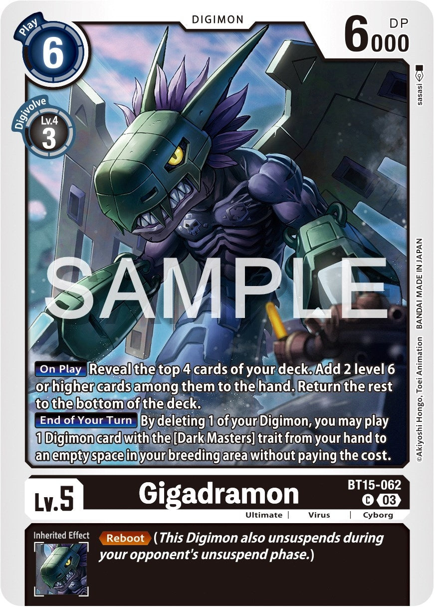 Gigadramon (15062) [BT15] - Digimon Card Game Single