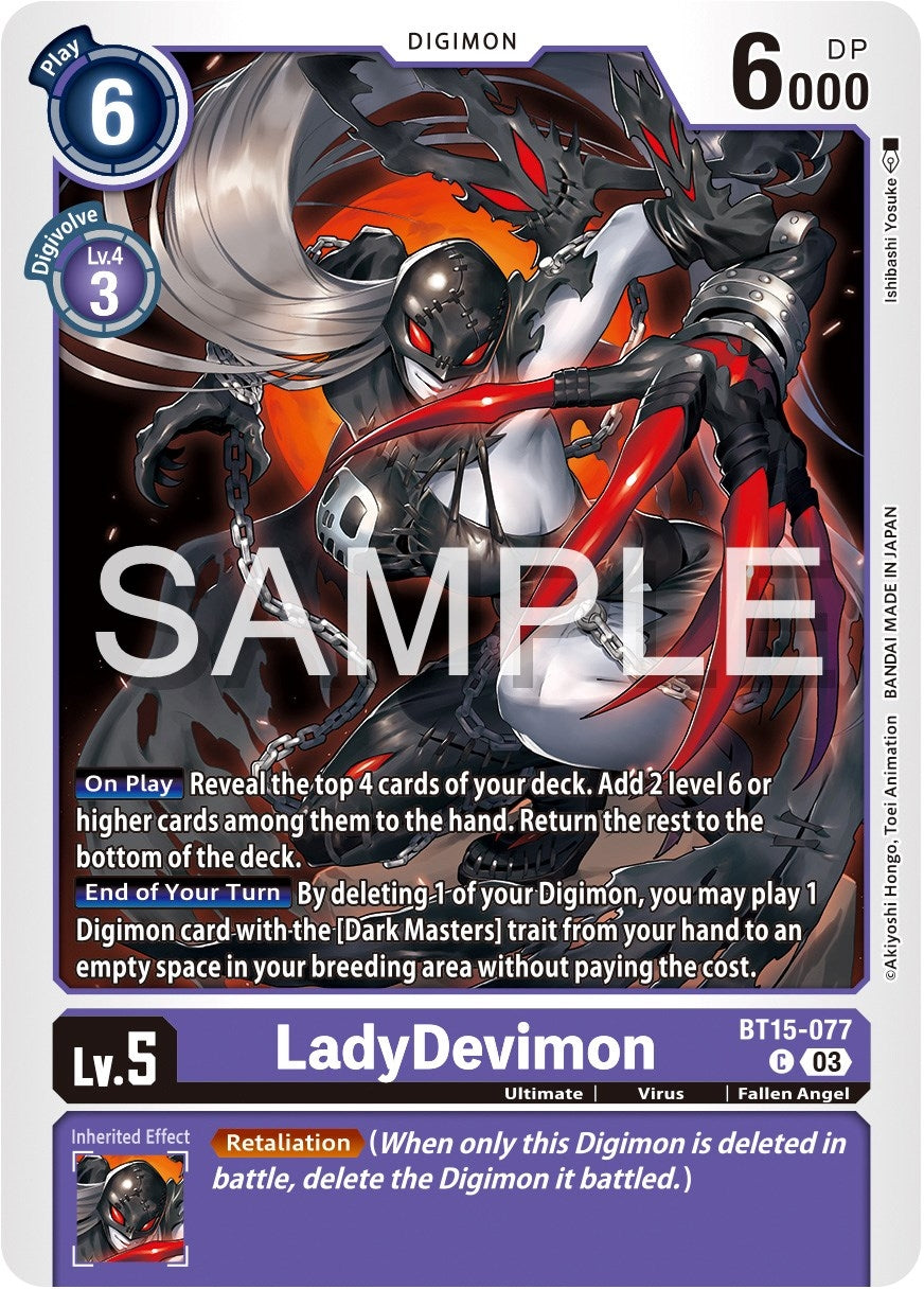 LadyDevimon (15077) [BT15] - Digimon Card Game Single