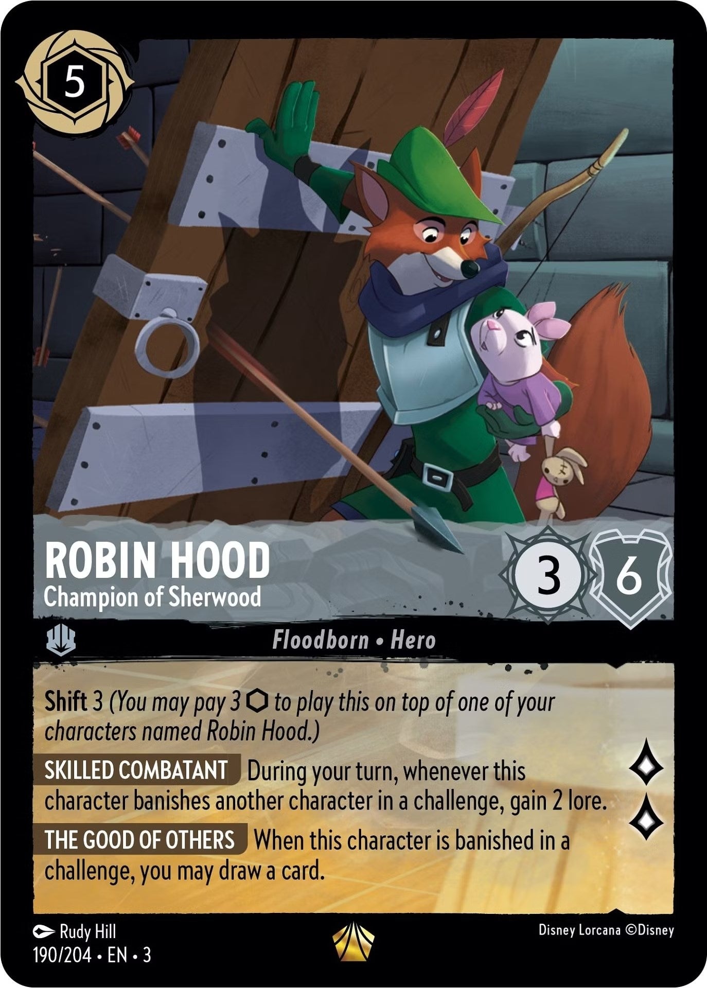 Robin Hood - Champion of Sherwood (190) (3) - Disney Lorcana Single