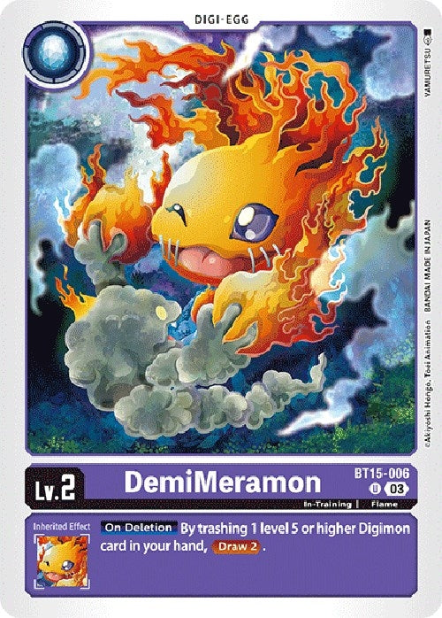 DemiMeramon (15006) [BT15] - Digimon Card Game Single