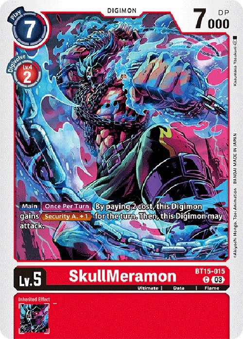 SkullMeramon (15015) [BT15] - Digimon Card Game Single