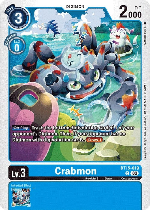 Crabmon (15019) [BT15] - Digimon Card Game Single