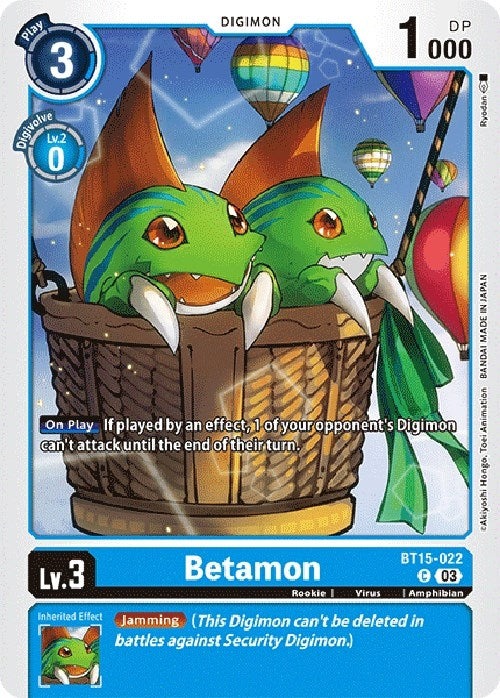 Betamon (15022) [BT15] - Digimon Card Game Single