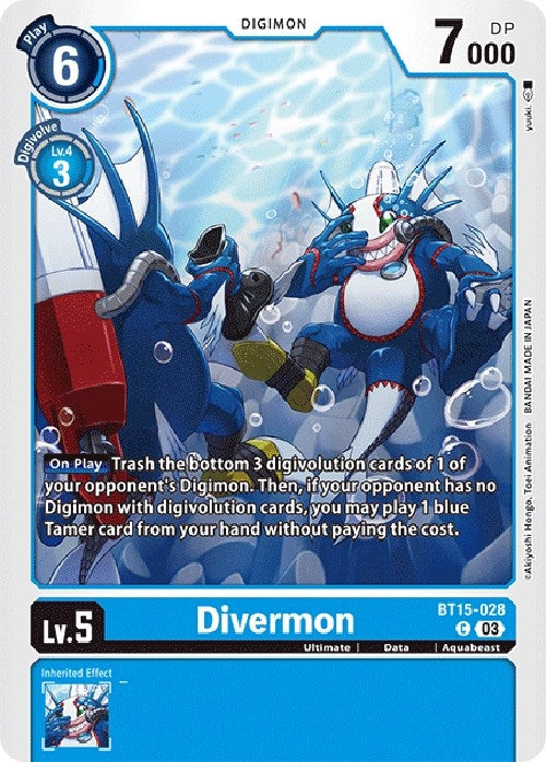 Divermon (15028) [BT15] - Digimon Card Game Single