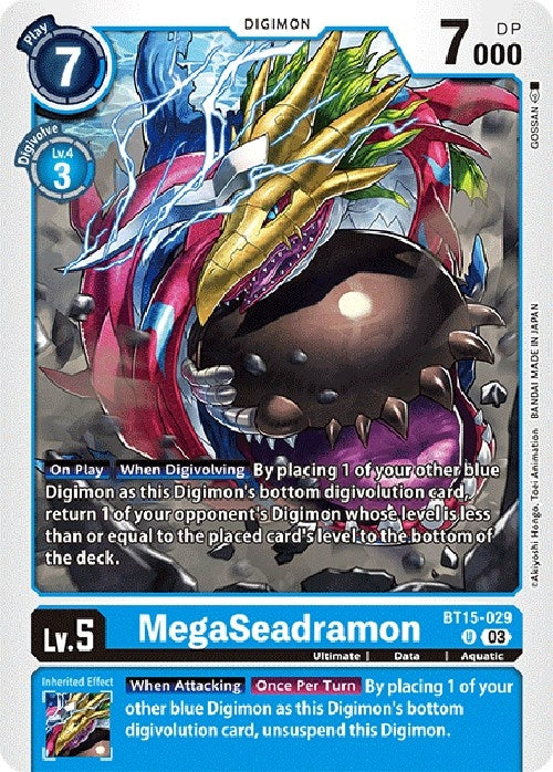 MegaSeadramon (15029) [BT15] - Digimon Card Game Single