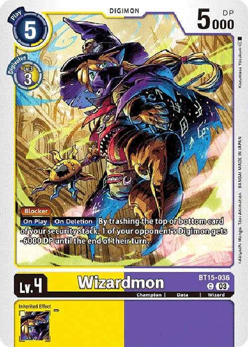 Wizardmon (15036) [BT15] - Digimon Card Game Single