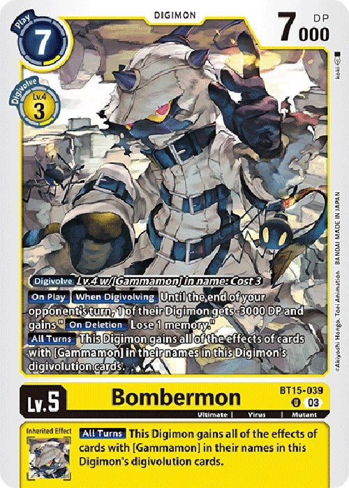 Bombermon (15039) [BT15] - Digimon Card Game Single