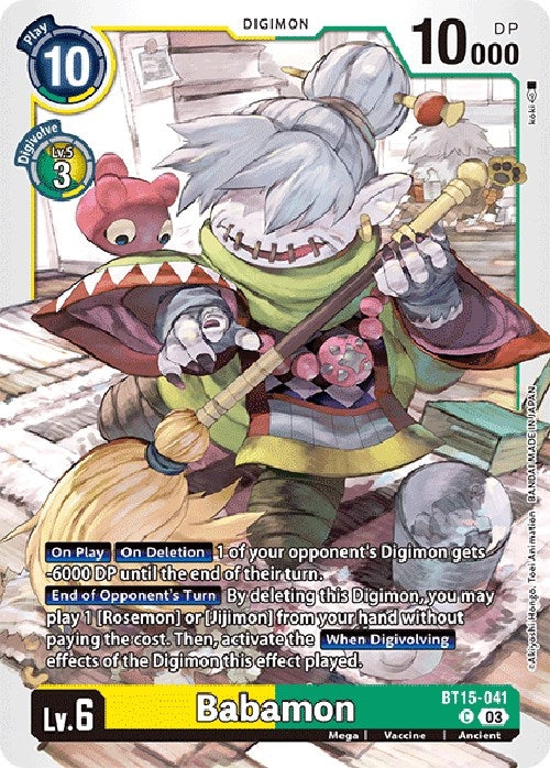 Babamon (15041) [BT15] - Digimon Card Game Single