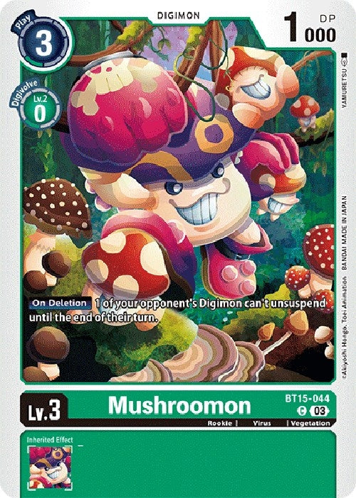Mushroomon (15044) [BT15] - Digimon Card Game Single