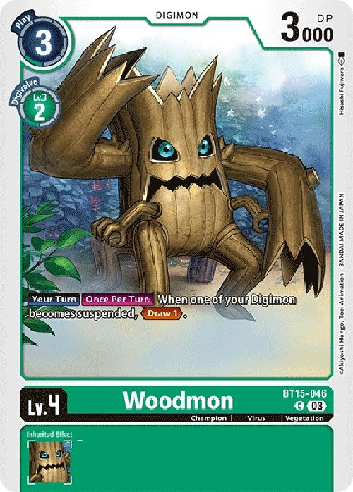 Woodmon (15046) [BT15] - Digimon Card Game Single