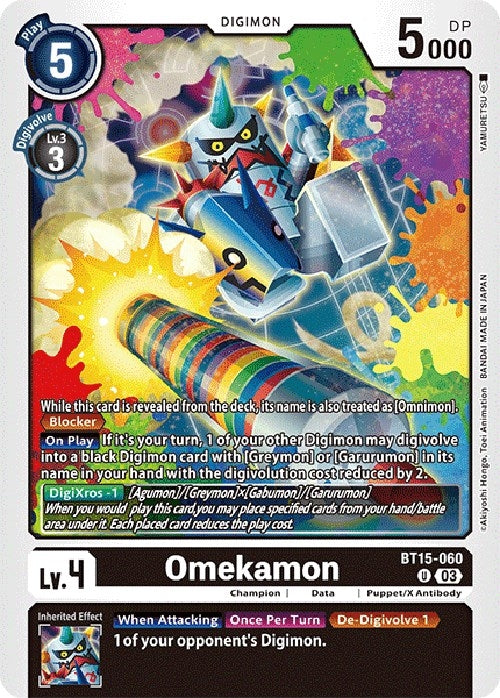Omekamon (15060) [BT15] - Digimon Card Game Single