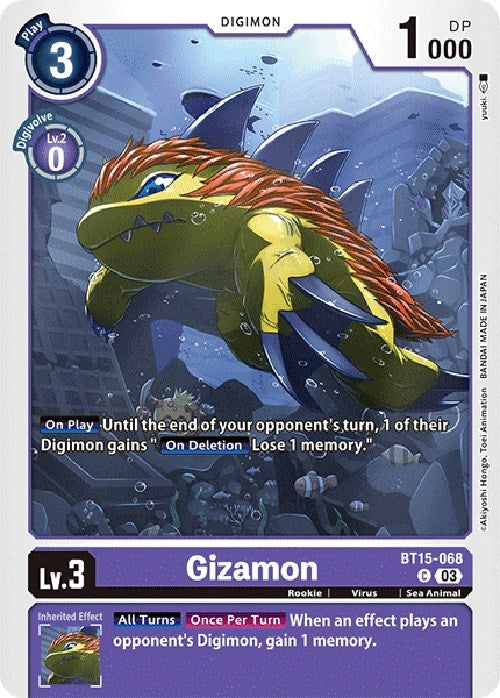 Gizamon (15068) [BT15] - Digimon Card Game Single