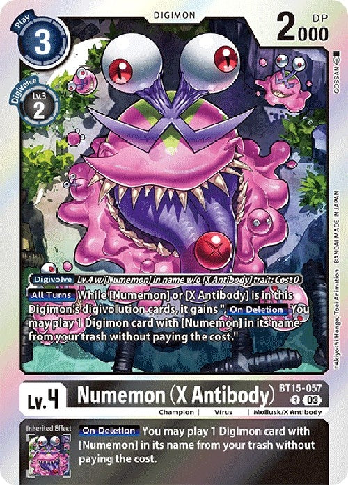 Numemon (X Antibody) (15057) [BT15] - Digimon Card Game Single