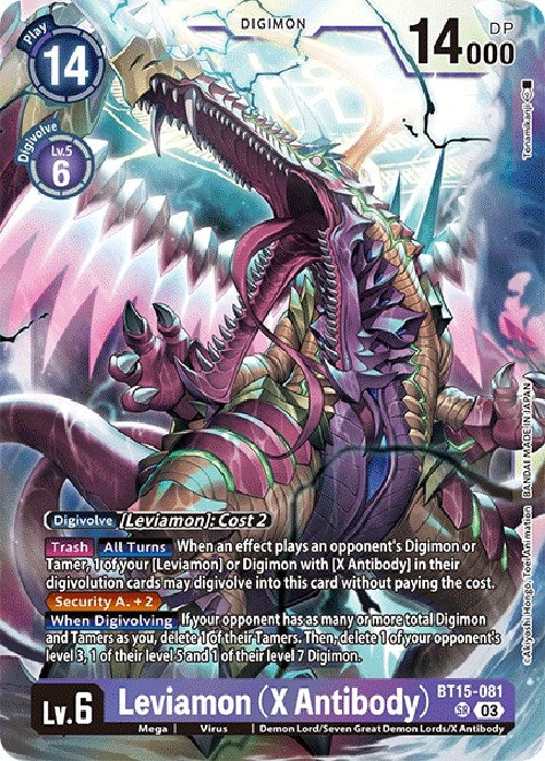 Leviamon (X Antibody) (15081) [BT15] - Digimon Card Game Single