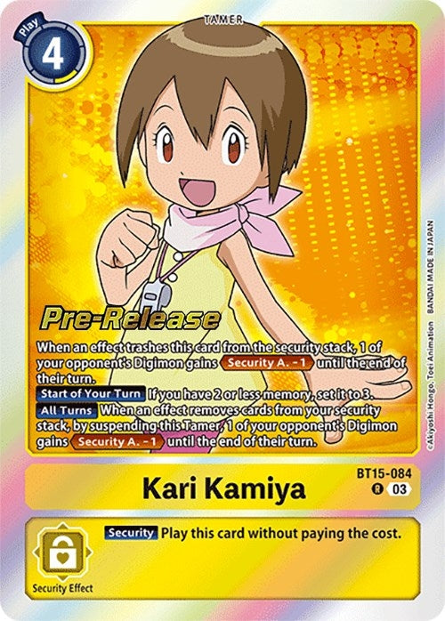 Kari Kamiya (15084) [BT15_PR] - Digimon Card Game Single